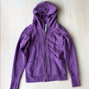 Lululemon purple Scuba light cotton hoodie!